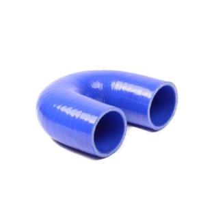 Durite silicone 180° bras de 100mm- Couleur bleu ou noir -Températures: -50°c à + 180°c