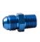 Adaptateur Male JIC 1-5/16 x 12 ( Dash 16 ) /  Male 1 x 11,5 NPT Choix du materiaux : Aluminium anodisé Bleu ( BL )