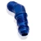adaptateur male/mâle passe-cloison  45° JIC 9/16x18 ( dash 6) Choix du materiaux : Aluminium anodisé Bleu ( BL )